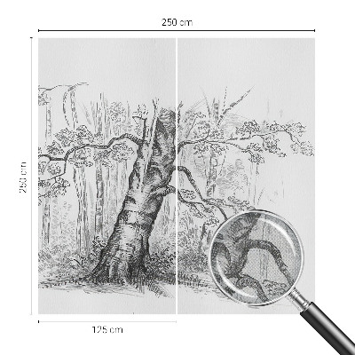 Papel de parede autocolante Árvore da floresta