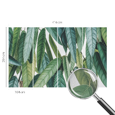 Papel de parede 3D Folhas naturais