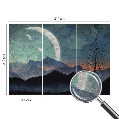 Papel de parede autocolante para quarto Paisagem noturna