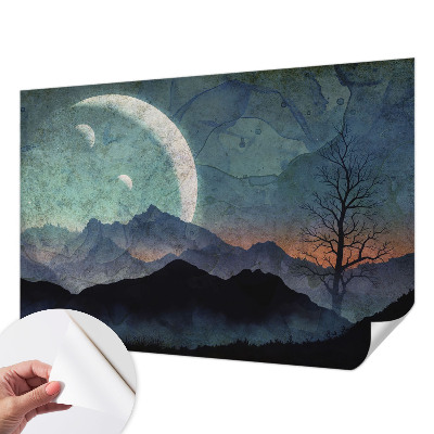 Papel de parede autocolante para quarto Paisagem noturna