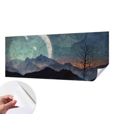 Papel de parede autocolante para quarto Paisagem noturna