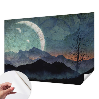 Papel de parede autocolante para quarto Paisagem noturna