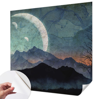Papel de parede autocolante para quarto Paisagem noturna
