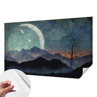 Papel de parede autocolante para quarto Paisagem noturna