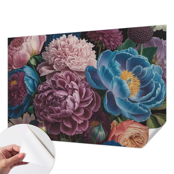 Papel de parede infantil Flores coloridas