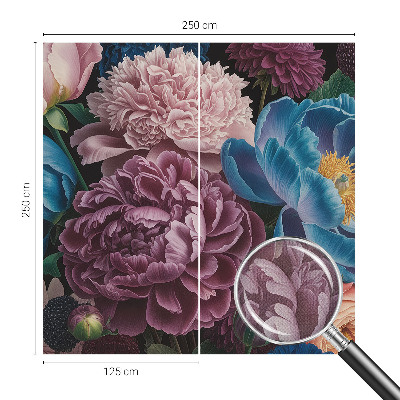 Papel de parede infantil Flores coloridas