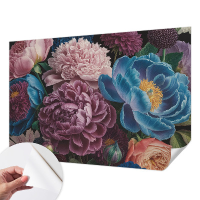 Papel de parede infantil Flores coloridas