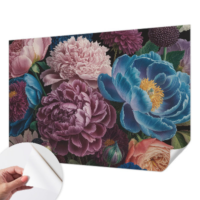 Papel de parede infantil Flores coloridas