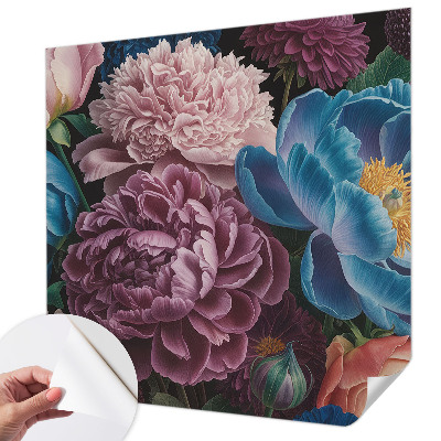 Papel de parede infantil Flores coloridas