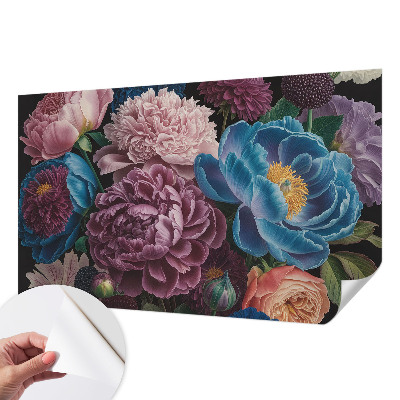 Papel de parede infantil Flores coloridas