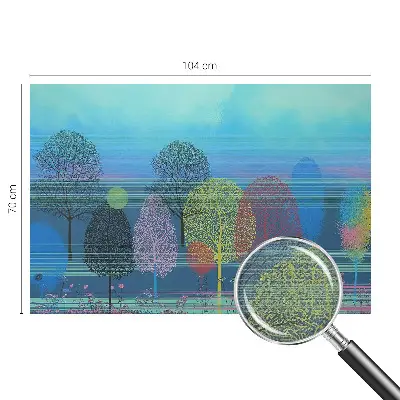Autocolante de parede fotográfico com design 'Harmonia colorida' para decoração de interiores
