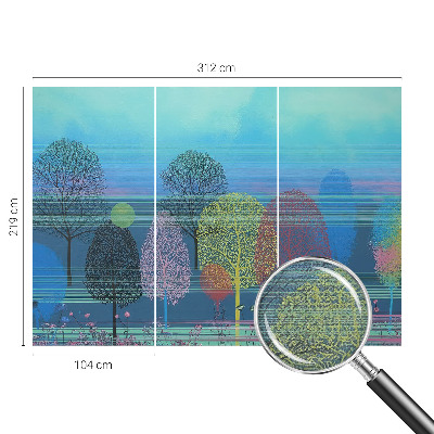 Autocolante de parede fotográfico Harmonia colorida