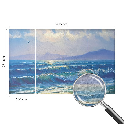 Papel de parede 3D Ondas do mar