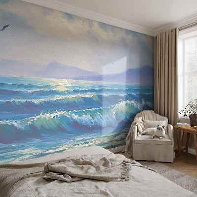 Papel de parede 3D Ondas do mar