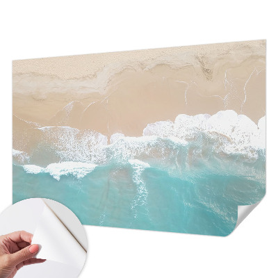 Papel de parede infantil com estampa de ondas estrondosas