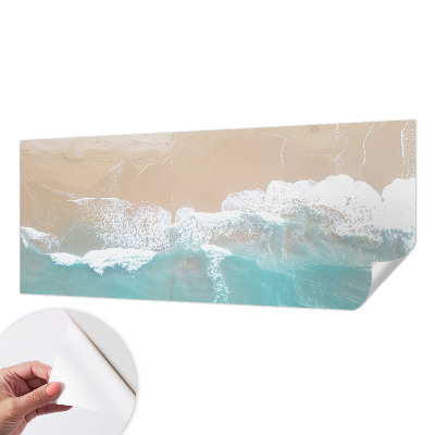 Papel de parede infantil com estampa de ondas estrondosas