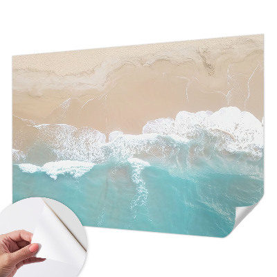 Papel de parede infantil com estampa de ondas estrondosas