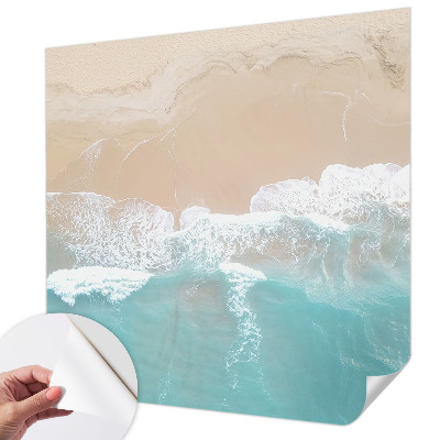 Papel de parede infantil com estampa de ondas estrondosas