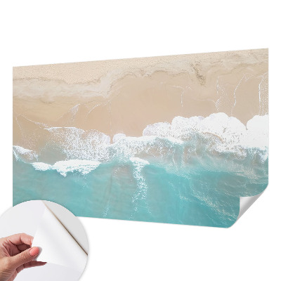 Papel de parede infantil com estampa de ondas estrondosas