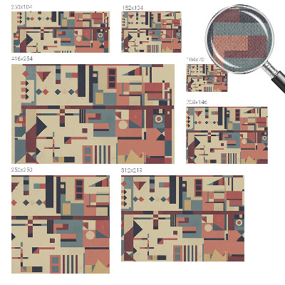 Papel de parede autocolante para quarto Composição abstrata