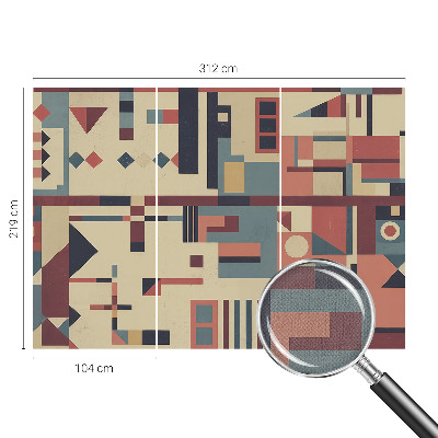 Papel de parede autocolante para quarto Composição abstrata