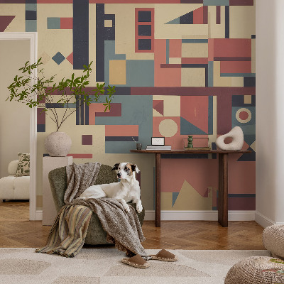 Papel de parede autocolante para quarto Composição abstrata