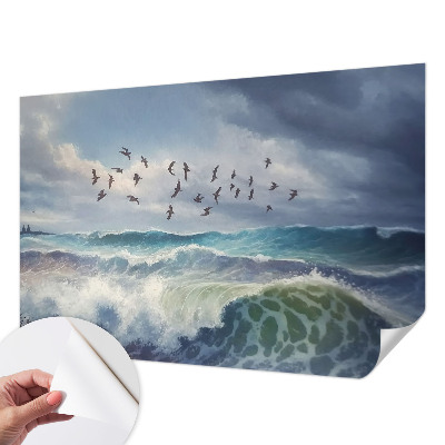 Autocolante de parede fotográfico Ondas do mar
