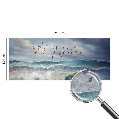 Autocolante de parede fotográfico Ondas do mar