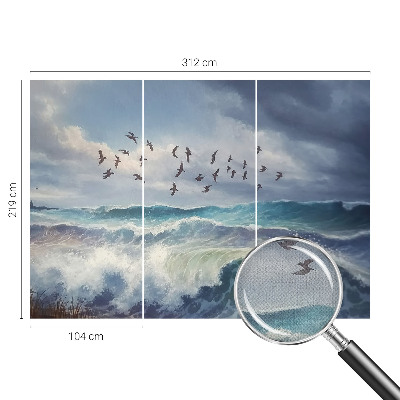 Autocolante de parede fotográfico Ondas do mar