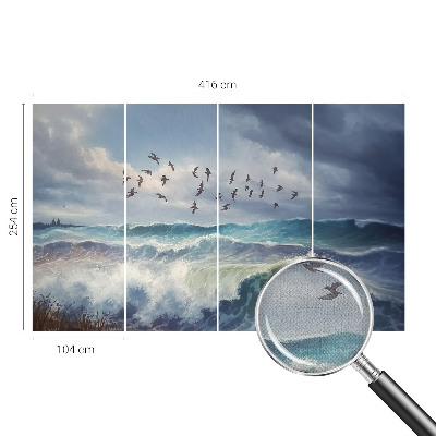 Autocolante de parede fotográfico Ondas do mar