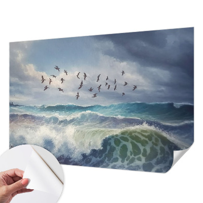 Autocolante de parede fotográfico Ondas do mar