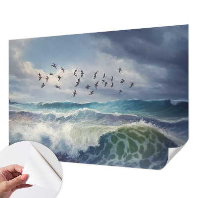 Autocolante de parede fotográfico Ondas do mar