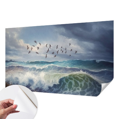 Autocolante de parede fotográfico Ondas do mar