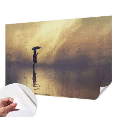 Papel de parede autocolante para sala Cena misteriosa