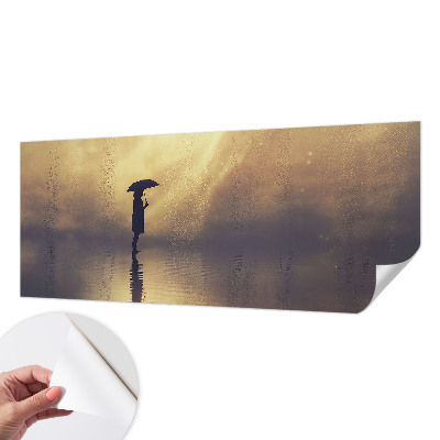 Papel de parede autocolante para sala Cena misteriosa