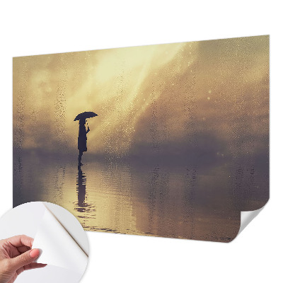 Papel de parede autocolante para sala Cena misteriosa