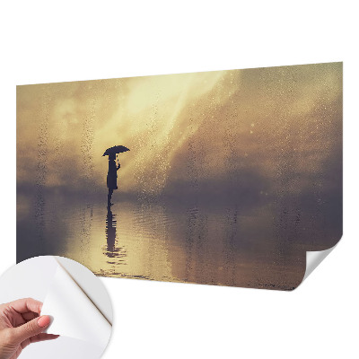 Papel de parede autocolante para sala Cena misteriosa
