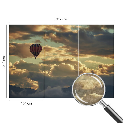Papel de parede autocolante Balão nas nuvens