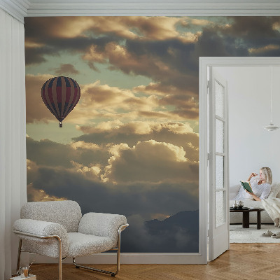 Papel de parede autocolante Balão nas nuvens