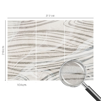 Autocolante de parede fotográfico Linhas onduladas