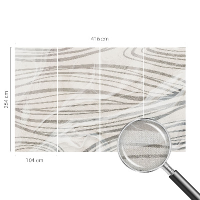 Autocolante de parede fotográfico Linhas onduladas