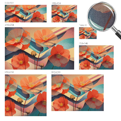 Papel de parede 3D Flores dos sentidos