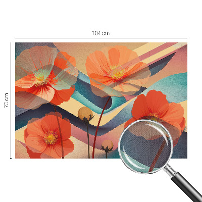 Papel de parede 3D Flores dos sentidos