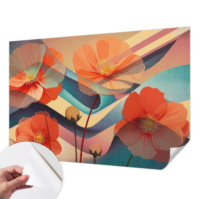 Papel de parede 3D Flores dos sentidos