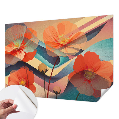 Papel de parede 3D Flores dos sentidos