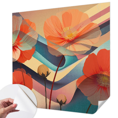 Papel de parede 3D Flores dos sentidos