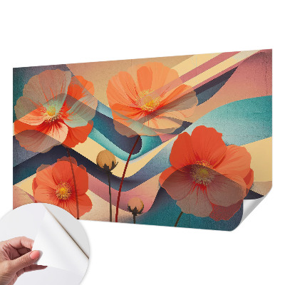 Papel de parede 3D Flores dos sentidos