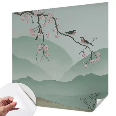 Papel de parede para criança com estampa Serenata japonesa