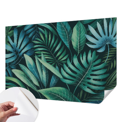 Autocolante de parede fotográfico Folhas tropicais
