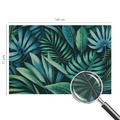 Autocolante de parede fotográfico Folhas tropicais